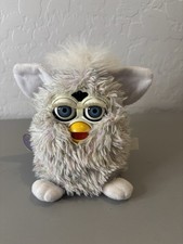 1998 Vintage Glitter Champagne Furby Interactive Plush Toy w/ Tag Works Video