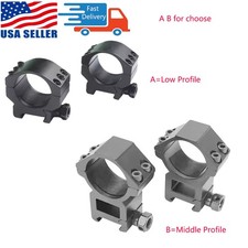 Medium/Low Profile 30mm Rings Scope Mount for 20mm Picatinny Rail Heavy Duty US
