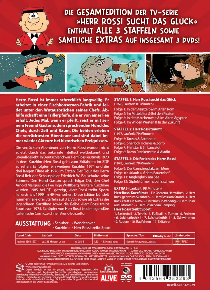 Herr Rossi sucht das Glück - Gesamtedition: Alle Staffeln Signor Rossi [3 DVDs] - Bild 2 von 4