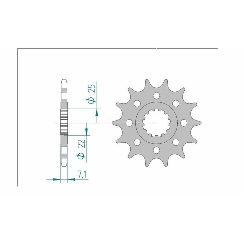 Standard Steel Pinion 24511-Step 520 For Motorcycle Parts Accessories