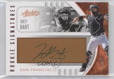 2021 Panini Absolute Tan Leather 8/99 Joey Bart #132 Rookie Auto RC 1u0