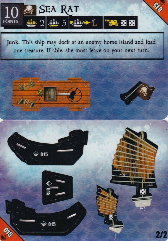 WizKids Pirates at Ocean's Edge #015 Sea Rat (Common) junk new and unpunched