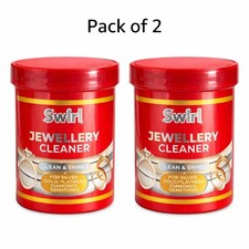 Swirl Jewellery Cleaner 145ml Silver Gold Platinum Diamonds & Gemstones 2 Pack