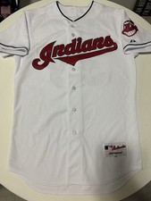 Majestic Authentic Cleveland Indians Nick Swisher Jersey 44 Large