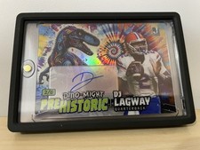 DJ LAGWAY 2024 WILD CARD ALUMINATION DINO-MIGHT AUTO # 2/8 JERSEY # 2