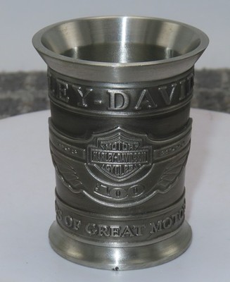 Harley Davidson Pewter Shot Glass 100th Anniversary 1903-2003 2531 of 5000