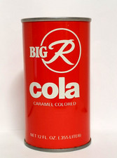 BIG R COLA - Lata de refresco de acero recto - Atlanta, Georgia