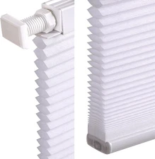 LazBlinds Cordless Cellular Shades 32”W x 48”H White