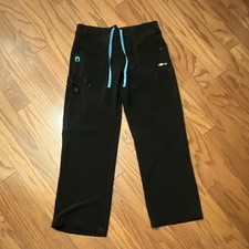 Carhartt Womens Force Cross Flex Boot Cut Utility Scrub Pants Petite Medium Blk