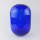 HTF Large Blenko Pill Vase Don Shepherd MCM Cobalt Sapphire Blue Art Glass 8016L