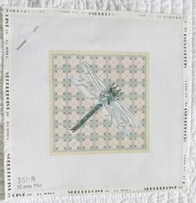 Melissa Shirley Handpainted Needlepoint Canvas Dragonfly 351-A 18 mesh