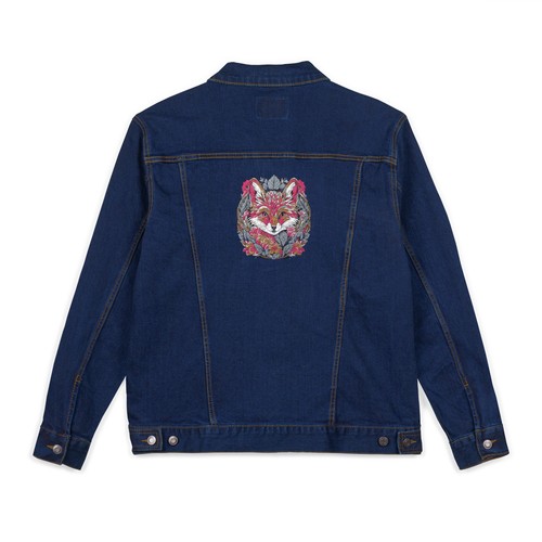 Boho Embroidered Jacket, Artistic Style, Casual Wear, Gift for Her, Denim - Picture 6 of 28