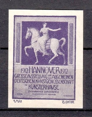 426435/ Reklamemarke   Gr. Ausstellung Dt. Kunstgenossenschaft - Hannover 1912