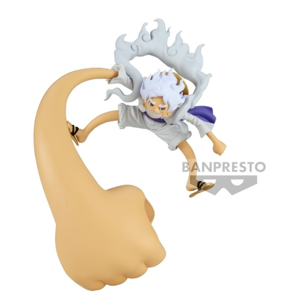 Figurine One Piece Luffy Gear 5 Fist Vol 4 avec détails sculptés premium de 12cm