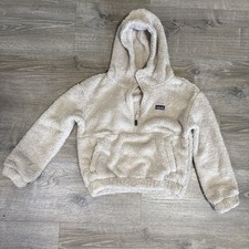 Patagonia 1/2 Zip Fluffy Teddy Gorpcore Hooded Jacket Kids sz L