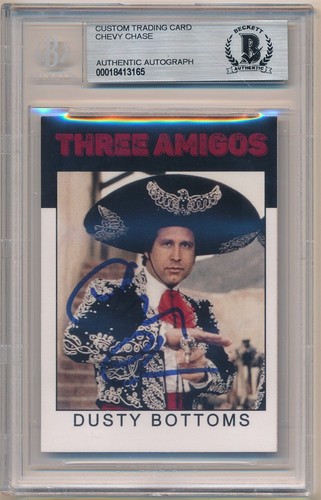 CHEVY CHASE 1986 VARIATION SIGNED AUTOGRAPH DUSTY BOTTOMS BGS AUTHENTIC AUTO SP