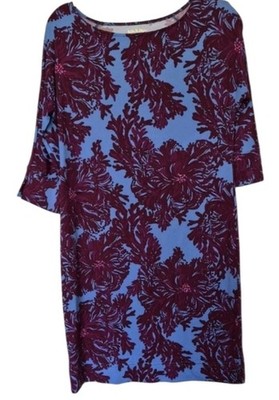 Lilly Pulitzer XS Braedyn DressAbaco Blue Feel Like A Shellebrit Floral