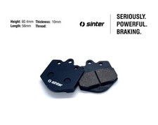 Sinter kart brake pads S-205 medium rear,black,Freeline,Birel,Rotax,X30,KZ,IAME