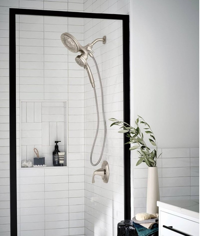 Moen Engage Magnetix Spot Resist Brushed Nickel 2-in-1 Combo Rain