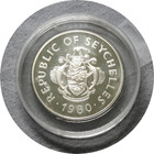 elf Seychelles 50 Rupees 1980 International Year of the Child Silver Proof — photo 2