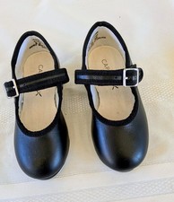 Capezio 3800T Black Leather Mary Jane Tap Shoes Kids Toddler Size 8 M Recital