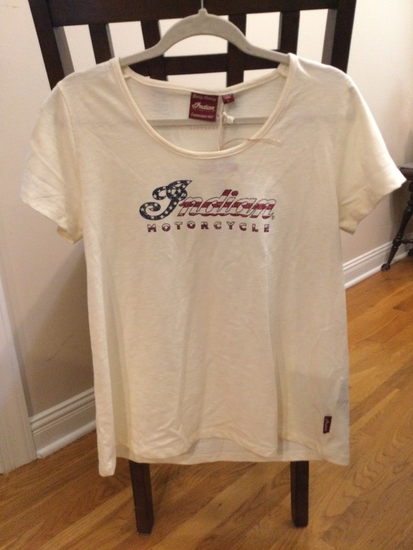 Women’s Brand New With Tag’s Indian Motorcycles Relaxed Fit Shirt. Size Large.