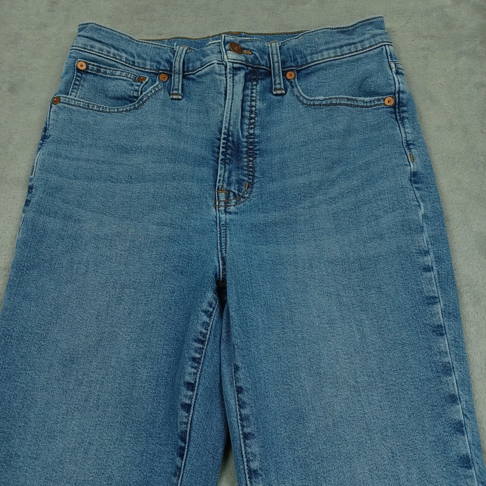Madewell Jeans Womens 27 Blue Straight Pockets Preppy Modern Casual - Image 2 of 4