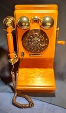 VINTAGE Thomas Crosley Limited Edition Museum Series Wood Wall Telephone - Works