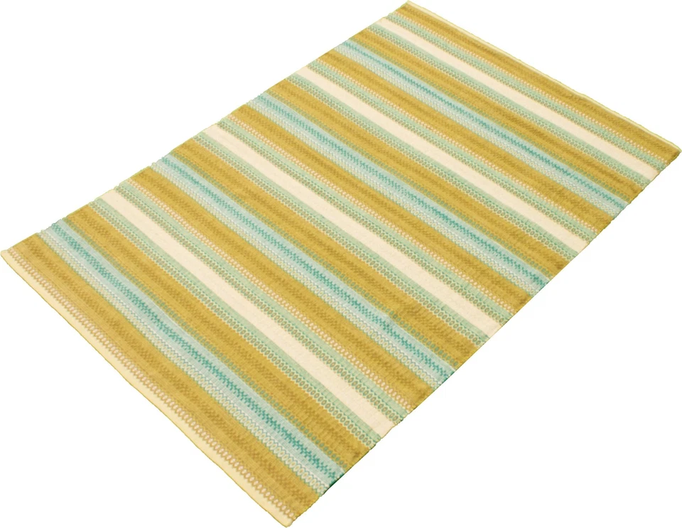 Vintage Hand Woven Traditional Kilim Rug 5'3" x 7'8" Oriental Wool Carpet - Image 4 of 4