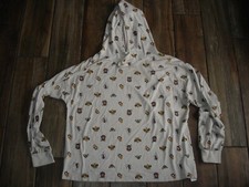 Disney's Lion King women's beige thin hoodie Juniors L large hooded shirt