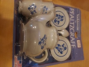 Rare Vintage Childs Pfaltzgraff Dinnerware Set Tea Set Coffee Set New Old Stock 