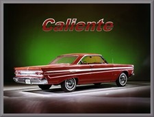 1964 Mercury Comet Caliente Maroon Toolbox - Refrigerator Magnet 42 Mil
