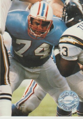 Pro Set Platinum 1991 NFL Card Karte Houston Oilers #197 Bruce Matthews