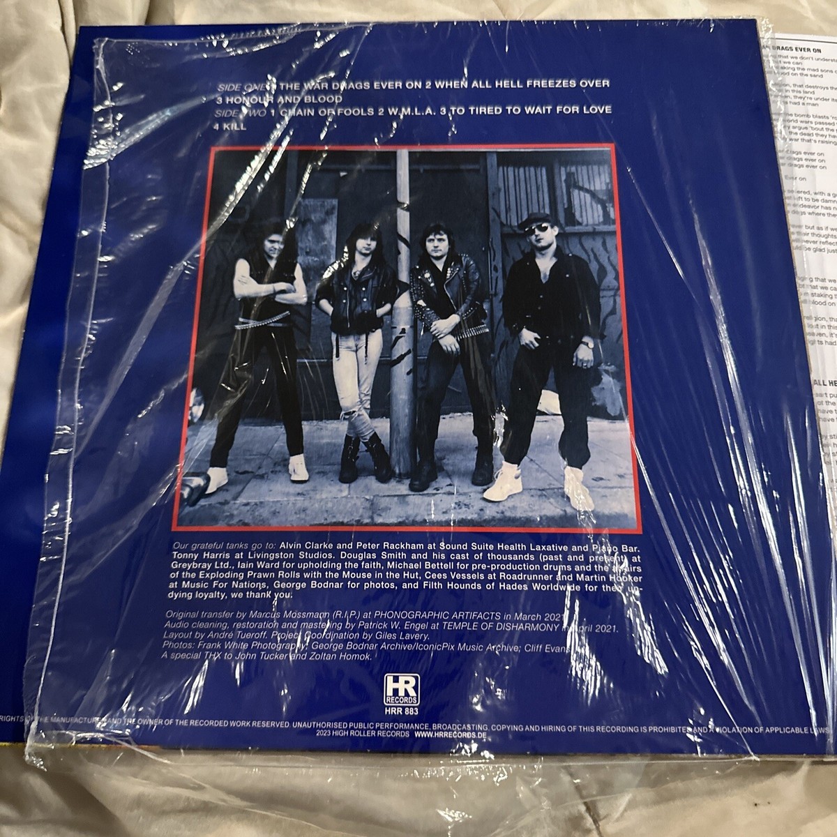 Tank – Honour & Blood LP 2022 High Roller Records – HRR 846