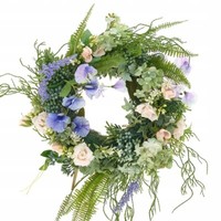 Dekorativer Kranz TüRkranz Tischkranz Mit Blumen FrüHling Mehrfarbig Ø36Cm