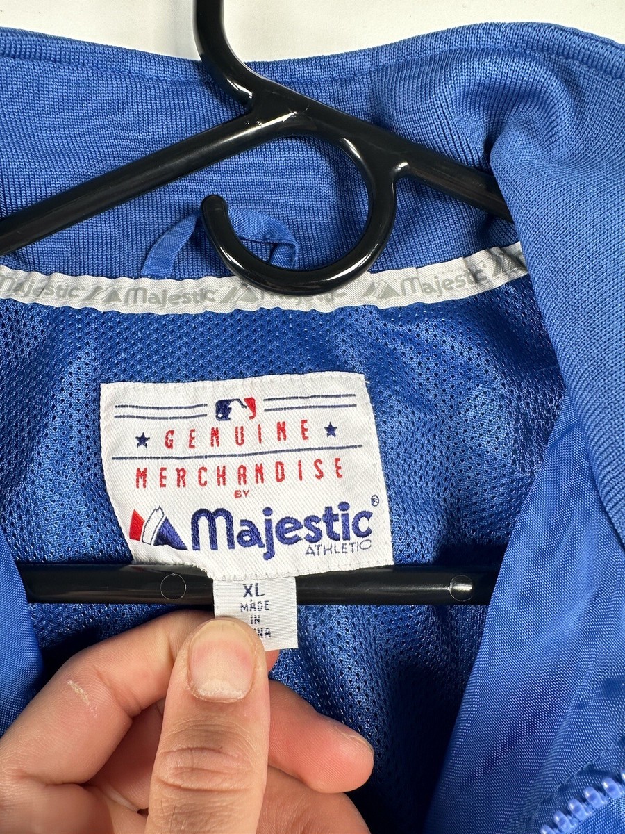 Majestic - シカゴカブス　ジャージ Majestic MLB Chicago Cubs Full Zip Jacket Blue Size XL 24x26