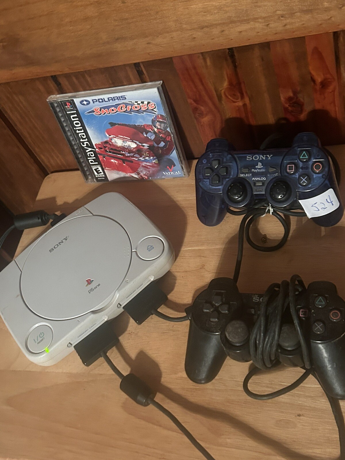 Sony PlayStation One Gaming System with 2 Controllers, Polaris Snocross Edition, Model SCPH101