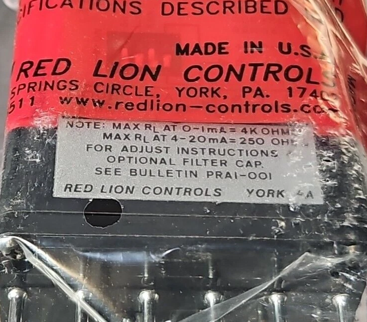 Red Lion PRA13021 Control Analog Converter 115 Volt 50/60Hz.            Loc3E-35 - Image 3 of 4