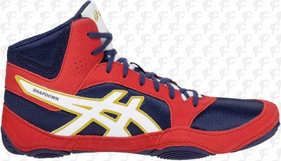 asics red and blue