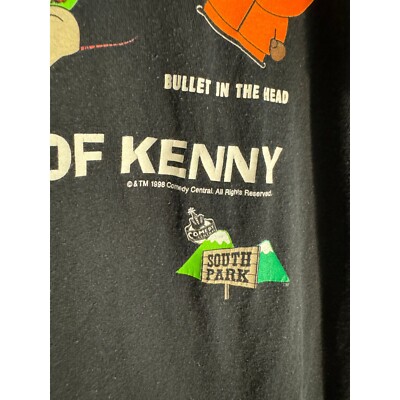 Vintage South Park Shirt Many Deaths of Kenny 1990s | eBay