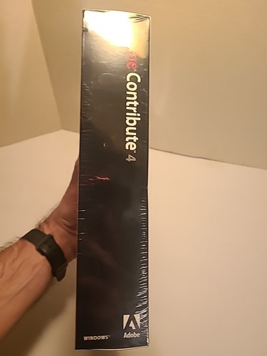 NEW ADOBE CONTRIBUTE 4 COMPUTER WEB PUBLISHING SOFTWARE BOX DAMAGE FACTORY SEAL - Picture 12 of 14