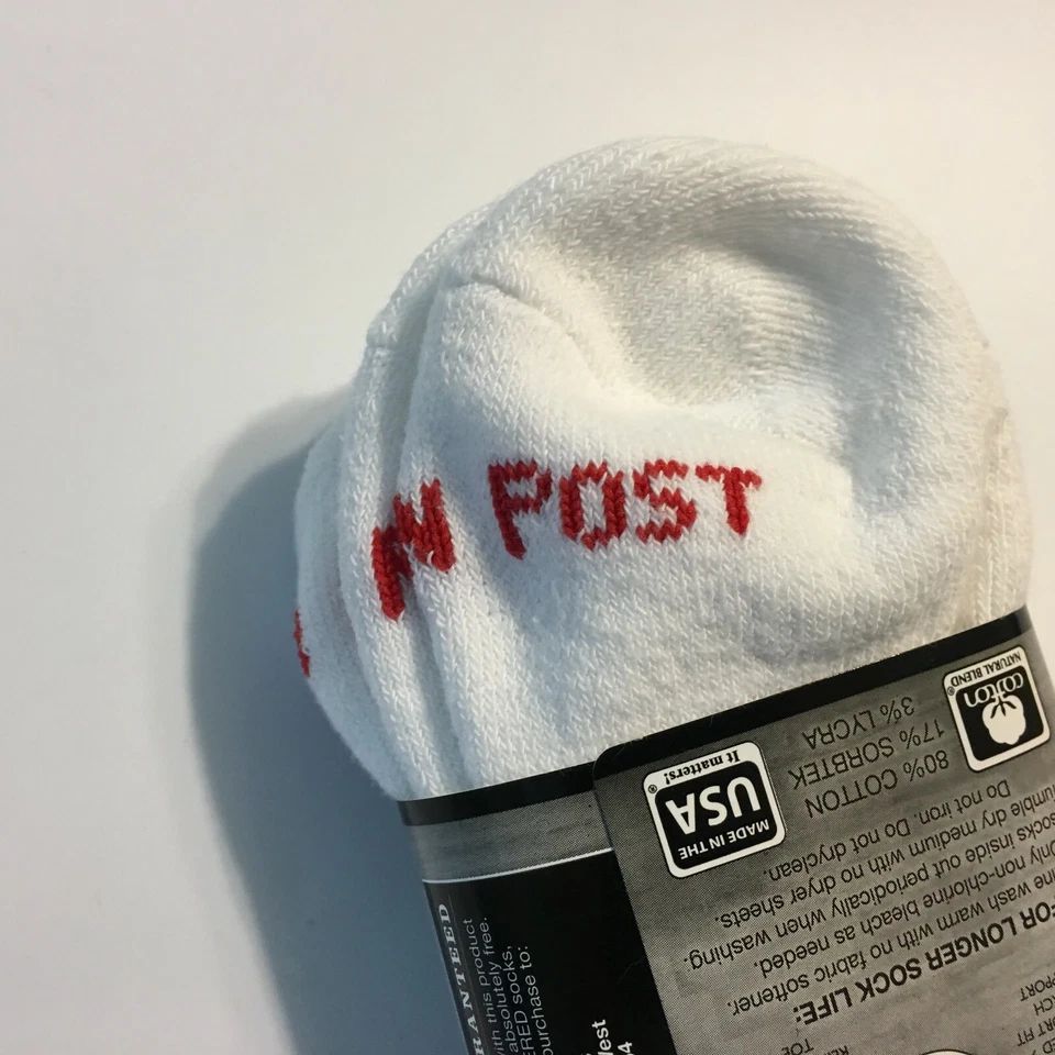 2 pares de calcetines Dan Post de botas de cuarzo blanco para mujer certificadas por vaquera 5-6,5 Foto 3 de 4