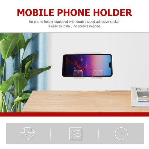 Mobile Phone Charging Stand Office Wall Mounted Holder Bracket for - 第 12/12 張圖片