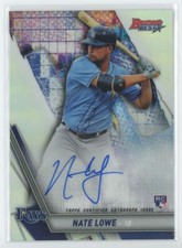 2019 Bowman's Best of 2019 Autographs Nate Lowe RC Auto Tampa Bay Rays Refractor
