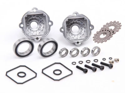 BMMRC Aluminium Differentialgehäuse Kit für 1/5 HPI RV KM BAJA 5B 5T 5SC SS Buggy Teil