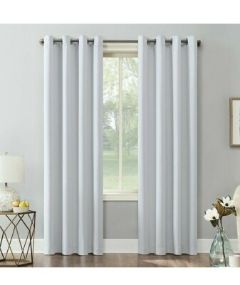Sun Zero Saxon Grommet Curtain Panel- Single