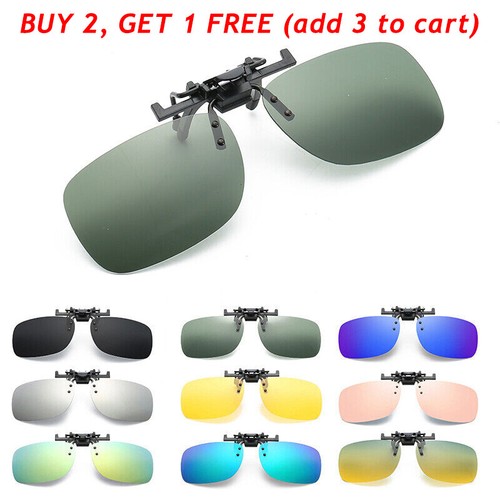 2-teilige Clip-On Sonnenbrille Polarisiert - UV400 Schutz Für Brillenträger Damen & Herren