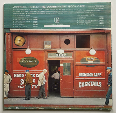 Vtg THE DOORS Album MORRISON HOTEL Record 1982 PRESSING Vinyl Lp