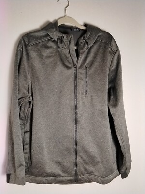 Men's Izod Advantage Hooded Jacket Stretch Performance Full Zip