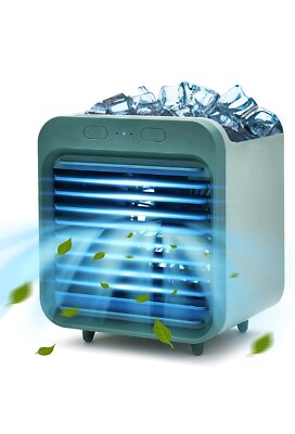 Mini Portable Air Conditioner, USB Evaporative Air Cooler with 3 Speed,...